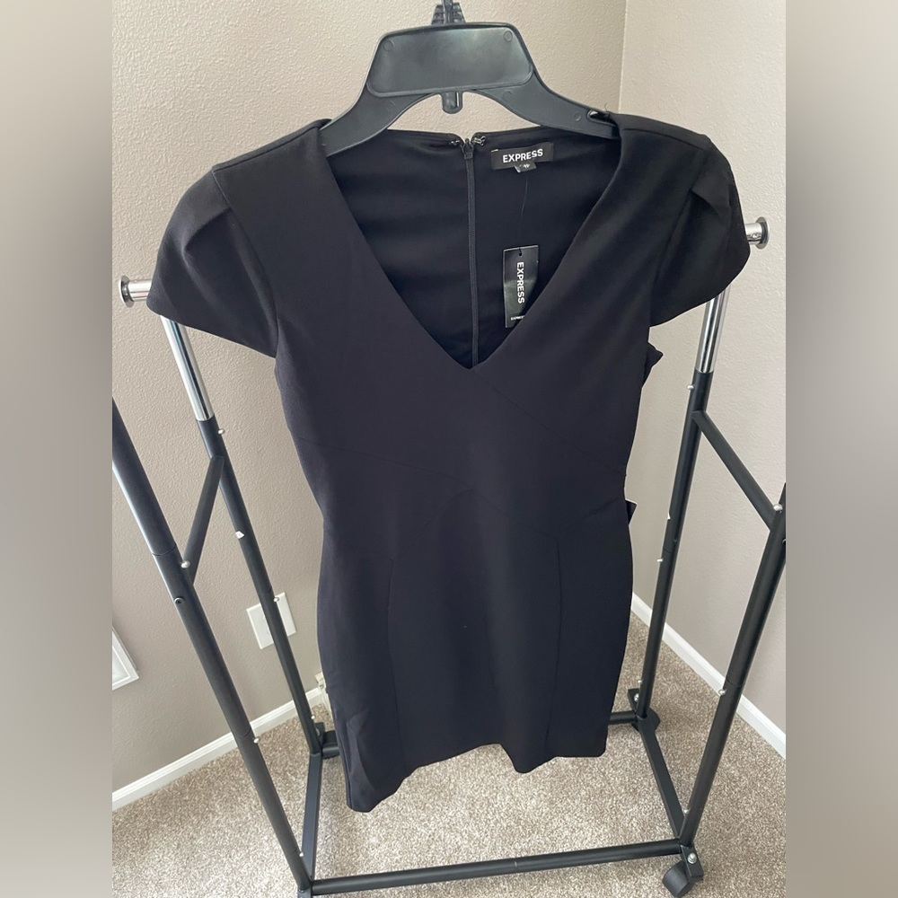 Express black sheath dress